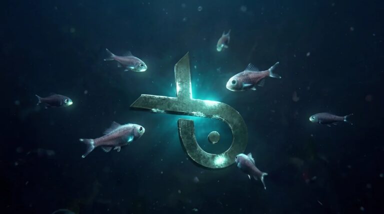 Fish swimming around the MonkeyFish logo, representing digital marketing consultancy